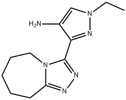 1-ethyl-3-(6,7,8,9-tetrahydro-5H-[1,2,4]triazolo[4,3-a]azepin-3-yl)-1H-pyrazol-4-amine