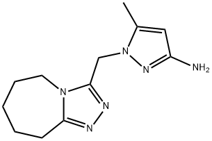 5-甲基-1-({5H,6H,7H,8H,9H-[1,2,4]三唑并[4,3-A]氮杂环庚烷-3-基}甲基)-1H-吡唑-3-胺