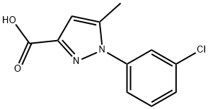 1-(3-氯苯基)-5-甲基-1H-吡唑-3-羧酸