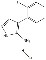 4-(2-fluorophenyl)-1H-pyrazol-5-amine:hydrochloride