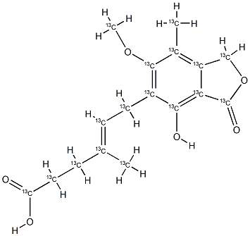 霉酚酸-(全碳-13)