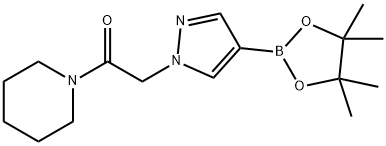 1-(piperidin-1-yl)-2-(4-(4,4,5,5-tetramethyl-1,3,2-dioxaborolan-2-yl)-1H-pyrazol-1-yl)ethanone