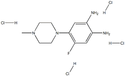 4-氟-5-(4-甲基-哌嗪-1-基)-苯-1,2-二胺四盐酸盐