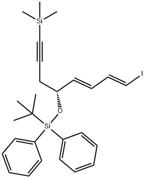 1,1'-[(1,1-DiMethylethyl)[[(1R,2E,4E)-5-iodo-1-[3-(triMethylsilyl)-2-propyn-1-yl]-2,4-pentadien-1-yl]oxy]silylene]bis-benzene