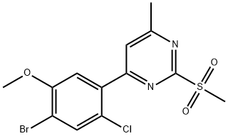 4-(4-Bromo-2-chloro-5-methoxyphenyl)-6-methyl-2-(methylsulfonyl)pyrimidine