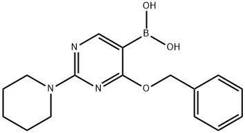 4-苄氧基-2-哌啶嘧啶-5-硼酸