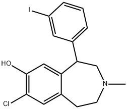 7-chloro-8-hydroxy-1-(3'-iodophenyl)-3-methyl-2,3,4,5-tetrahydro-1H-3-benzazepine