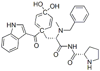 4-hydroxy-1-(1H-indol-3-ylcarbonyl)prolyl-N-(phenylmethyl)-N-methyl-tyrosineamide