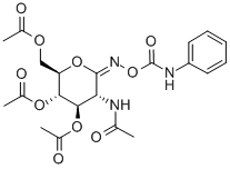 O-(2-乙酰氨基-3,4,6-三-O-乙酰基-D-吡喃葡萄糖基)氨基N-苯基氨基甲酸酯