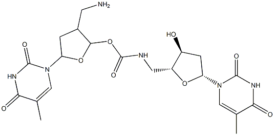 thymidylylacetamido-(3'(O)-5'(C))-5'-deoxythymidine