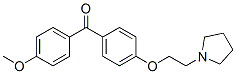 4-(beta(N-pyrrolidinyl)ethoxy)-4'-methoxybenzophenone