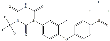 1-[3-methyl-4-[4-(trifluoromethylsulfinyl)phenoxy]phenyl]-3-(trideuteriomethyl)-1,3,5-triazinane-2,4,6-trione