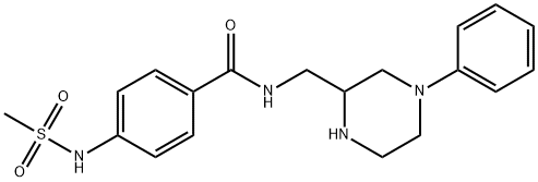 4-((methylsulfonyl)amino)-N-((4-phenylpiperazin-2-yl)methyl)benzamide