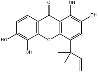 1,2,5,6-Tetrahydroxy-4-(1,1-dimethyl-2-propenyl)-9H-xanthene-9-one