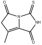 1H-Pyrrolo[1,2-c]imidazole-1,5(6H)-dione,3-mercapto-7-methyl-(8CI)