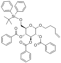 PENT-4-ENYL-6-O-T-BUTYLDIPHENYLSILYL-2,3,4-TRI-O-BENZOYL-D-GLUCOPYRANOSIDE