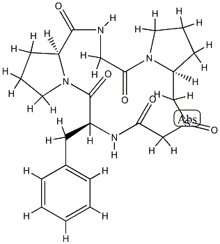 cyclo(glycyl-prolyl-psi(CH2SO)-glycyl-phenylalanyl-prolyl)