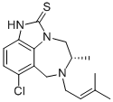 4,5,6,7-Tetrahydro-5α-methyl-6-(3-methyl-2-butenyl)-8-chloroimidazo[4,5,1-jk][1,4]benzodiazepine-2(1H)-thione