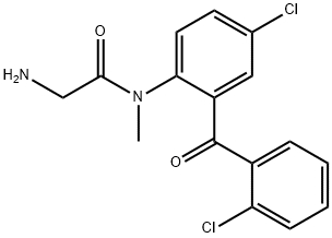 2-氨基-N-(4-氯-2-(2-氯苯甲酰)苯基)-N-甲基乙酰胺