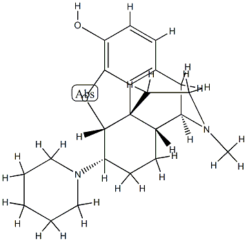 4,5α-Epoxy-17-methyl-6α-piperidinomorphinan-3-ol