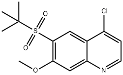 6-(叔丁基磺酰基)-4-氯-7-甲氧基喹啉