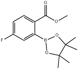 4-氟-2-(4,4,5,5-四甲基-1,3,2-二氧杂硼杂环戊烷-2-基)苯甲酸甲酯