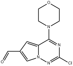 2-chloro-4-(morpholin-4-yl)pyrrolo[2,1-f][1,2,4]triazine-6-carbaldehyde