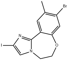 9-溴-2-碘-10-甲基-5,6-二氢苯并[F]咪唑并[1,2-D][1,4]氧氮杂