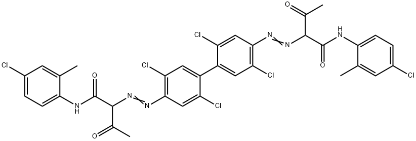 2,2'-[(2,2'5,5'-四氯[1,1'-联苯]-4,4'-二基)双(偶氮)]双[N-(4-氯-2-甲基苯基)-3-氧代-丁酰胺