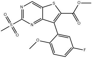 7-(5-氟-2-甲氧基苯基)-2-(甲磺酰基)噻吩并[3,2-D]嘧啶-6-羧酸甲酯