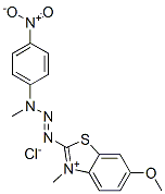 6-甲氧基-3-甲基-2-[3-甲基-3-(4-硝基苯基)-1-三嗪基]苯并噻唑翁氯化物