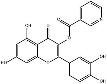 2-(3,4-二羟基苯基)-5,7-二羟基-4-氧代-4H-1-苯并吡喃-3-基烟酸酯