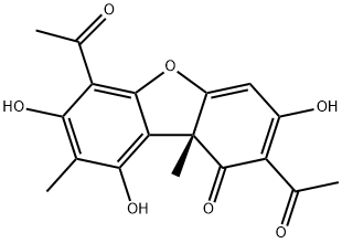 2,6-Diacetyl-7,9-dihydroxy-8,9bα-dimethyldibenzofuran-1,3(2H,9bH)-dione