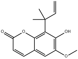 8-(1,1-Dimethyl-2-propenyl)-7-hydroxy-6-methoxy-2H-1-benzopyran-2-one