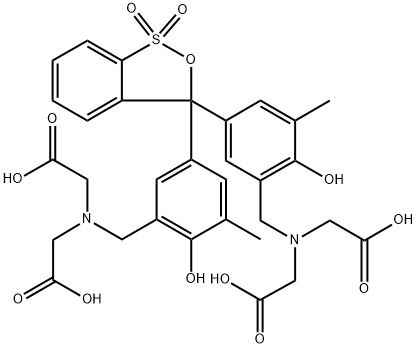 N,N-[3H-2,1-苯并恶硫羟-3-亚基双[(6-羟基-5-甲基-3,1-亚苯基)亚甲基]]双[N-(羧基甲基)甘氨酸]-S,S-二氧化物