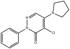 4-chloro-2-phenyl-5-(1-pyrrolidinyl)-3(2H)-pyridazinone