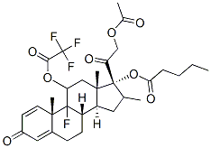 21-乙酰氧基-9Α-氟-11Β-三氟乙酰氧基-16Β-甲基-17Α(1-氧代戊氧基)孕甾-1,4-二烯-3,20-二酮