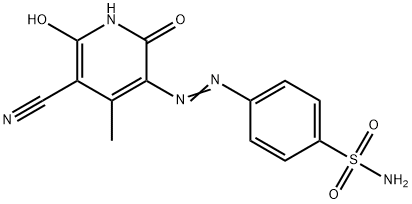 p-[(5-cyano-2,6-dihydroxy-4-methyl-3-pyridyl)azo]benzenesulphonamide