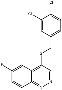 4-((3,4-Dichlorobenzyl)thio)-6-fluorocinnoline