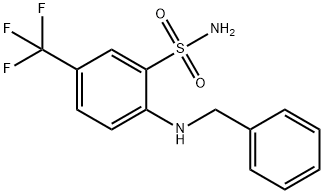 2-BENZYLAMINO-5-TRIFLUOROMETHYL-BENZENESULFONAMIDE