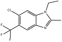 6-氯-1-乙基-2-甲基-5-(三氟甲基)-1H-苯并[D]咪唑