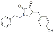 4-[(4-Hydroxyphenyl)methylene]-1-(2-phenylethyl)-2,3-pyrrolidinedione