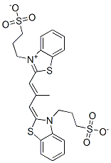 hydrogen-2-[2-methyl-3-[3-(3-sulphonatopropyl)-3H-benzothiazol-2-ylidene]prop-1-enyl]-3-(3-sulphonatopropyl)benzothiazolium