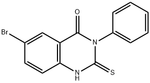 6-溴-3-苯基-2-硫烷基-3,4-二氢喹唑啉-4-酮