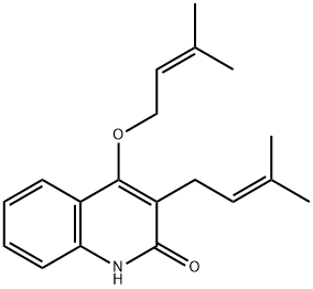 4-[(3-Methyl-2-butenyl)oxy]-3-(3-methyl-2-butenyl)quinoline-2(1H)-one