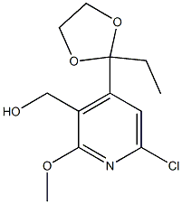 6-CHLORO-4-(2-ETHYL-1,3-DIOXOLAN-2-YL)-2-METHOXYPYRIDIN-3-YL]METHANOL