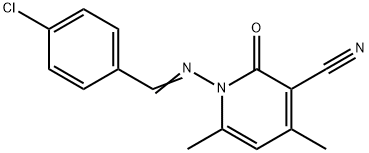 1-[(4-chlorobenzylidene)amino]-4,6-dimethyl-2-oxo-1,2-dihydro-3-pyridinecarbonitrile