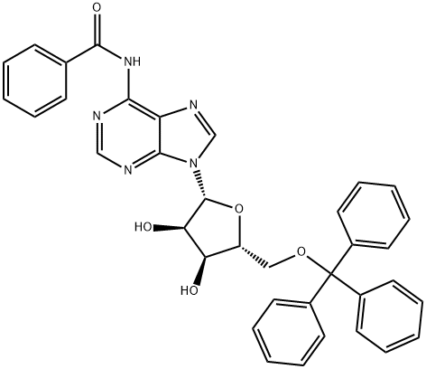 5'-O-三苯甲基-N6-苯甲酰基腺苷