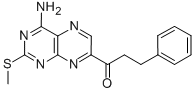 1-[4-Amino-2-(methylthio)-7-pteridinyl]-3-phenyl-1-propanone