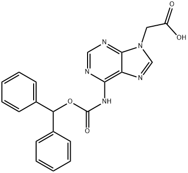 6-N-(二苯甲氧羰基)腺嘌呤-9-乙酸